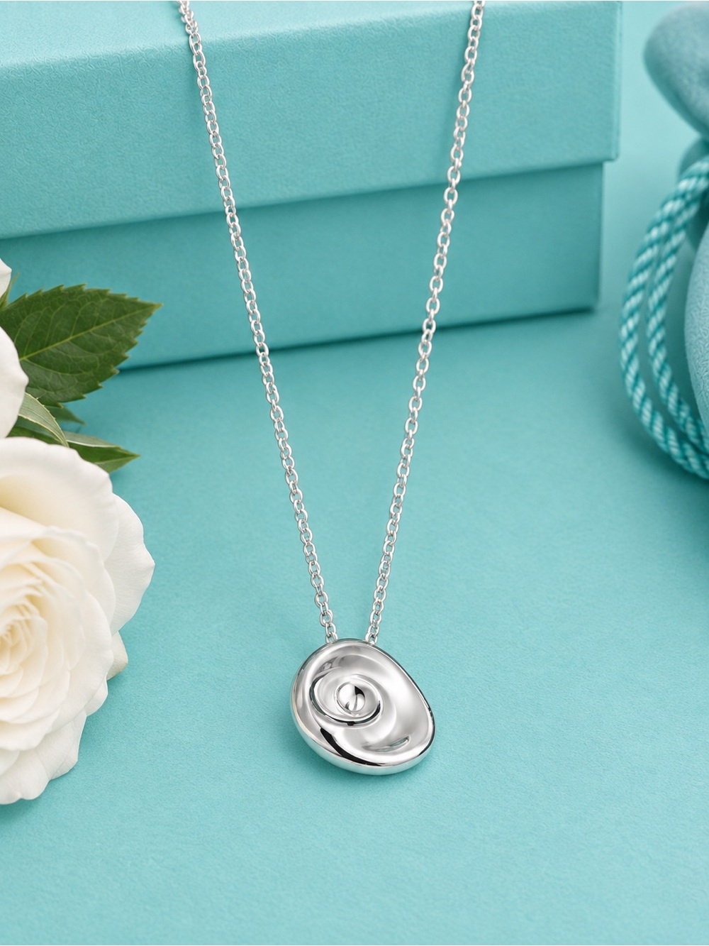Tiffany & Co. Aries Zodiac Elsa Peretti Sterling Silver Pendant Necklace 16”